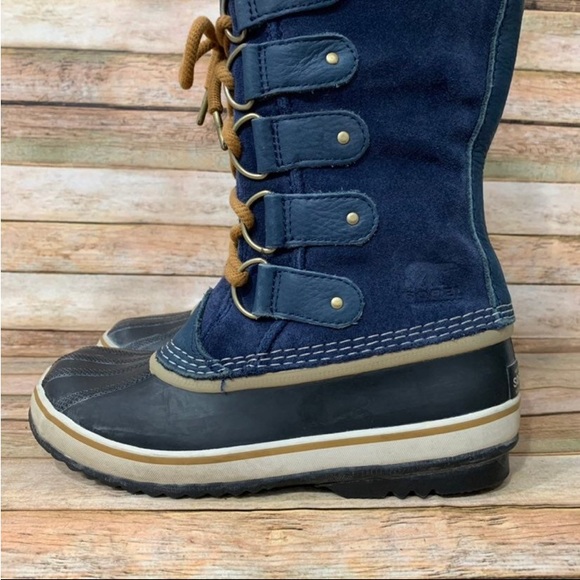 Sorel Joan of Arctic Blue Navy Waterproof Boot - Picture 2 of 11